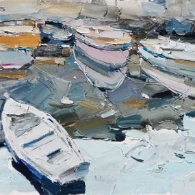 Painting, Boats, Yehor Dulin