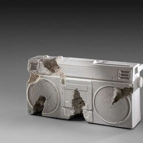 Sculpture, Boombox Future Relic 08 (Radio), Daniel Arsham