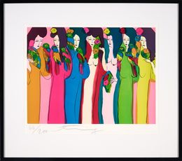 Print, Ladies in a Row, Walasse Ting