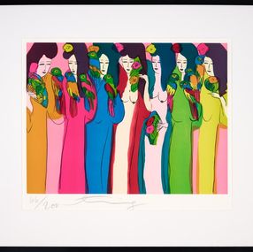 Print, Ladies in a Row, Walasse Ting