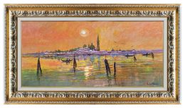 Painting, Campanile di San Giorgio sunset - Venice cityscape, Biagio Chiesi