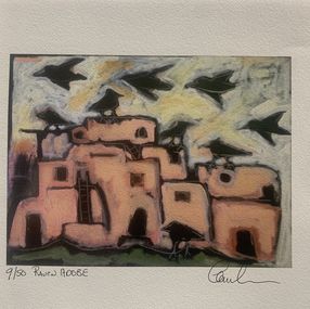 Print, Raven's Pueblo, Tom Russell