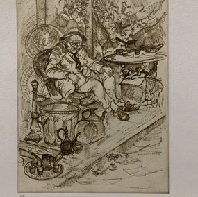 Édition, Man Having Tea, Moshe Chauski