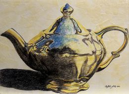 Fine Art Drawings, Teapot, Elaine Clarfield-Gitalis