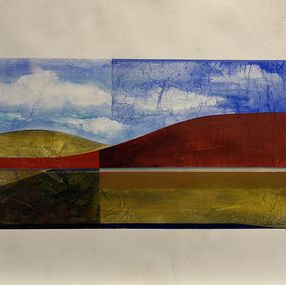 Gemälde, Red Hills, Elaine Clarfield-Gitalis