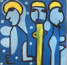 Peinture, 3 personnages, Renaud Philippot