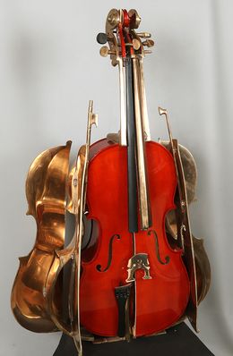 Sculpture, Violoncelle destruction, Arman