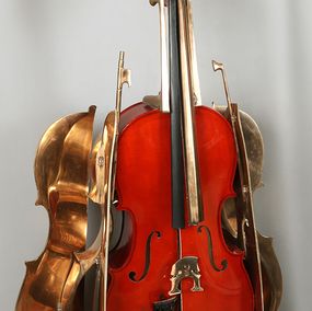 Sculpture, Violoncelle destruction, Arman