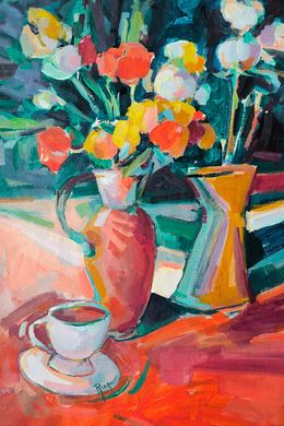 Pintura, Warm Evening with Tea, Julia Ruf