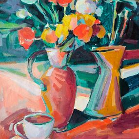 Peinture, Warm Evening with Tea, Julia Ruf