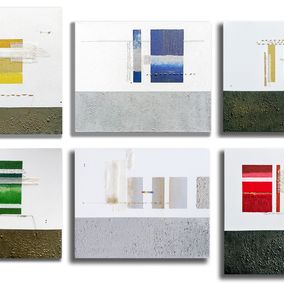 Gemälde, Set of 6 artworks from the Intenciones del Silencio series, Angélica Chavarro Franco