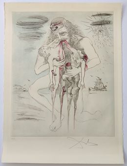 Print, Kronos from Mythologie, Salvador Dali