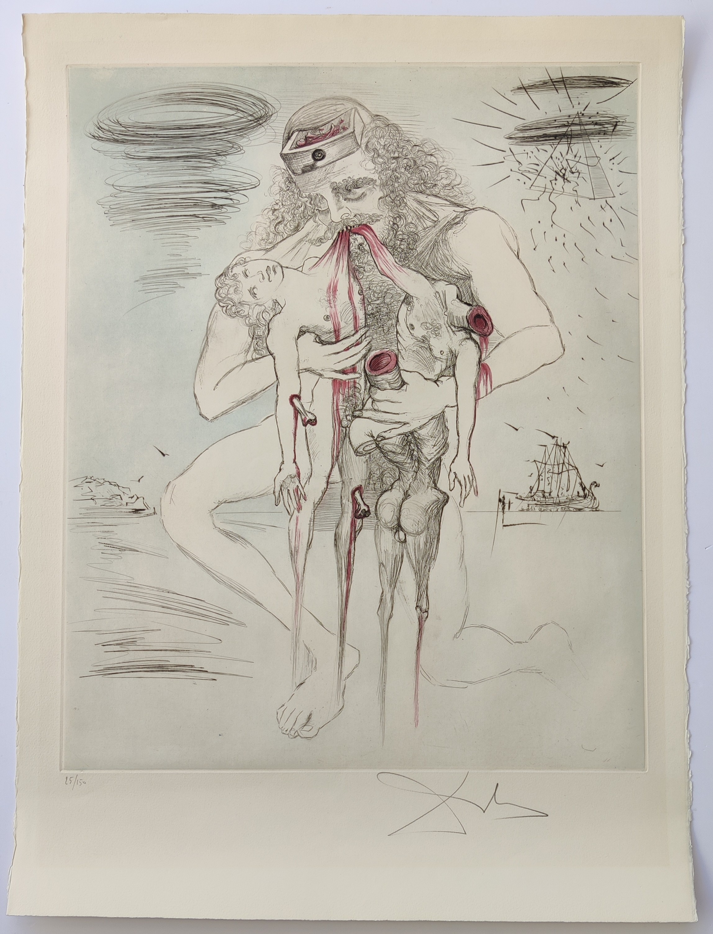 Salvador Dali, Kronos from Mythologie Salvador Dali, Kronos from Mythologie