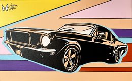 Painting, Sunset Mustang, Angélique Dufossé