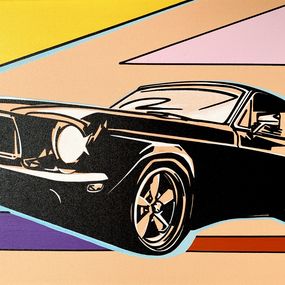 Gemälde, Sunset Mustang, Angélique Dufossé