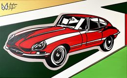 Painting, Jaguar E-Type, Angélique Dufossé