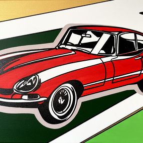 Gemälde, Jaguar E-Type, Angélique Dufossé