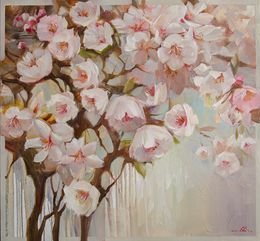 Painting, Sakura branch, Vasyl Khodakivskyi