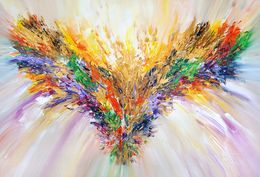 Painting, Golden wings XL 7, Peter Nottrott