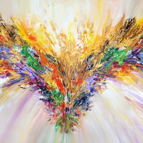 Painting, Golden wings XL 7, Peter Nottrott