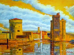 Peinture, Les tours, Gyslaine Pachet-Micheneau