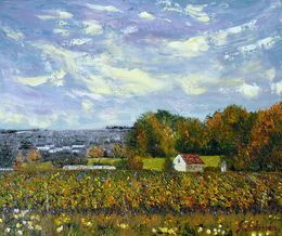 Painting, La vigne, Gyslaine Pachet-Micheneau