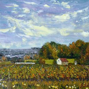 Painting, La vigne, Gyslaine Pachet-Micheneau