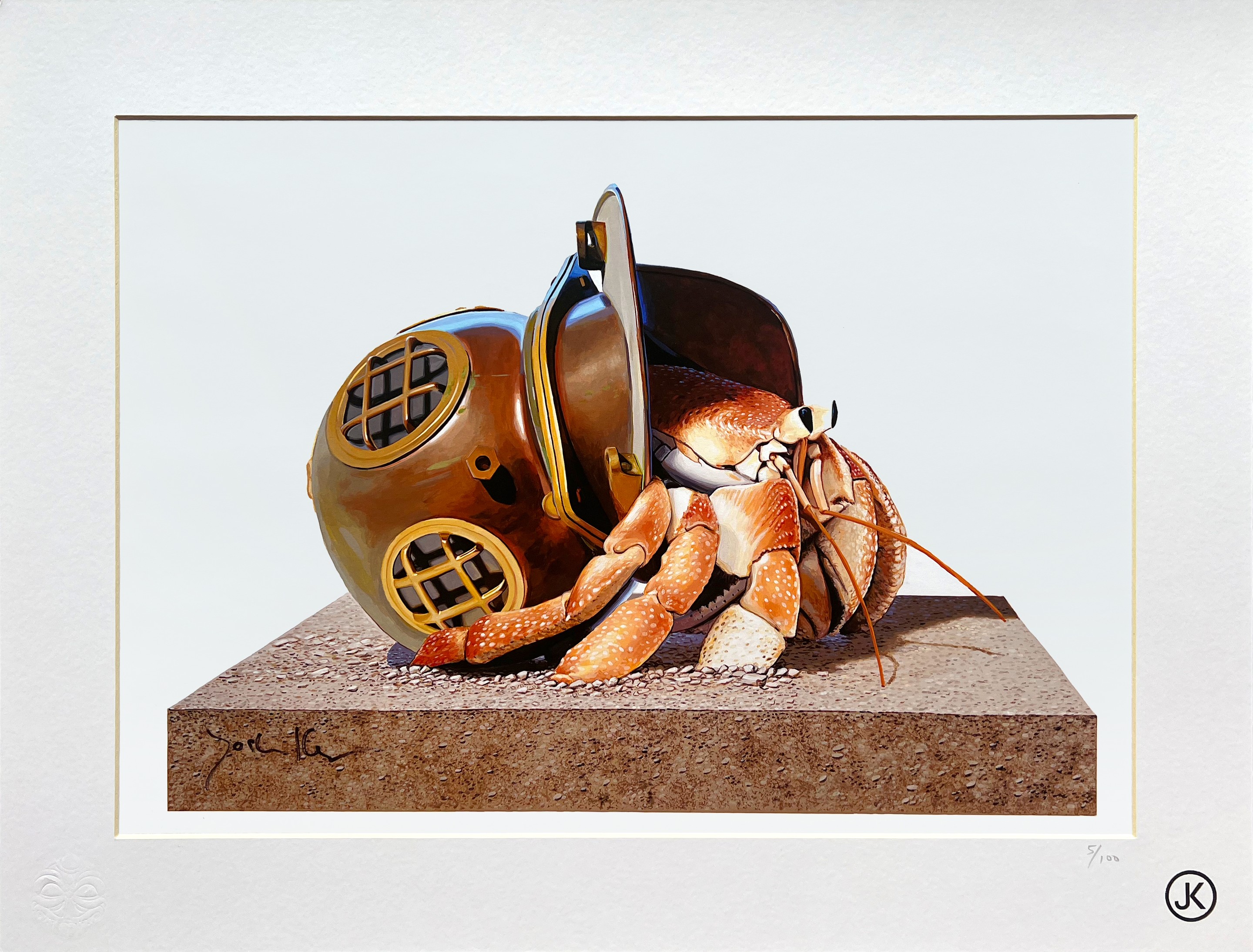 Josh Keyes, The Hermit (signed ed. 100) Josh Keyes, The Hermit (signed ed. 100)