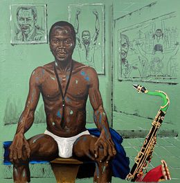 Painting, Fela The Black President, Eyitayo Alagbe