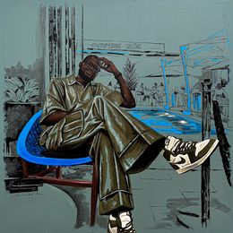 Painting, We Outside 1 (Escape Route), Eyitayo Alagbe