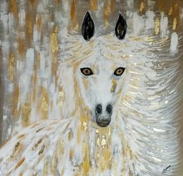 Painting, Cheval d 'Or, Joëlle Darmon