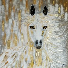 Peinture, Cheval d 'Or, Joëlle Darmon