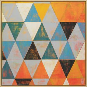 Peinture, Triangle Traffic in Yellow, Ronald Hunter