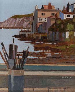 Painting, View of Staithe, Mike Hall