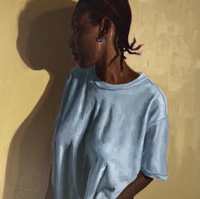 Peinture, Sometimes I Talk To My Shadow 1 - 21st Century, Contemporary, Figurative, Women, Obeka Simon