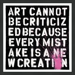 Edición, Keep Creating - Pink (framed hand finished screen print), Mr Brainwash