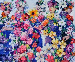 Pintura, Floral Fashion, Emil Aziz