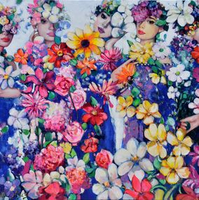 Painting, Floral Fashion, Emil Aziz