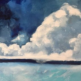 Peinture, Paysage Ciel Mer, Catherine Muguet