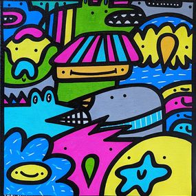 Pintura, Neon pastel pals, Kev Munday