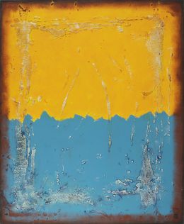 Painting, Once in Yellow & Blue, Ronald Hunter