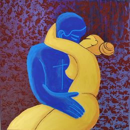 Painting, Pareja de amantes 2, Ernest Carneado Ferreri