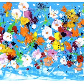 Pintura, Le ciel bleu et des fleurs, David Jamin