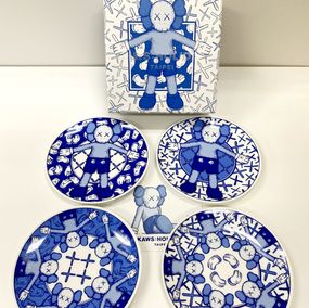 Diseño, Holiday Ceramic Plates (Blue), Kaws