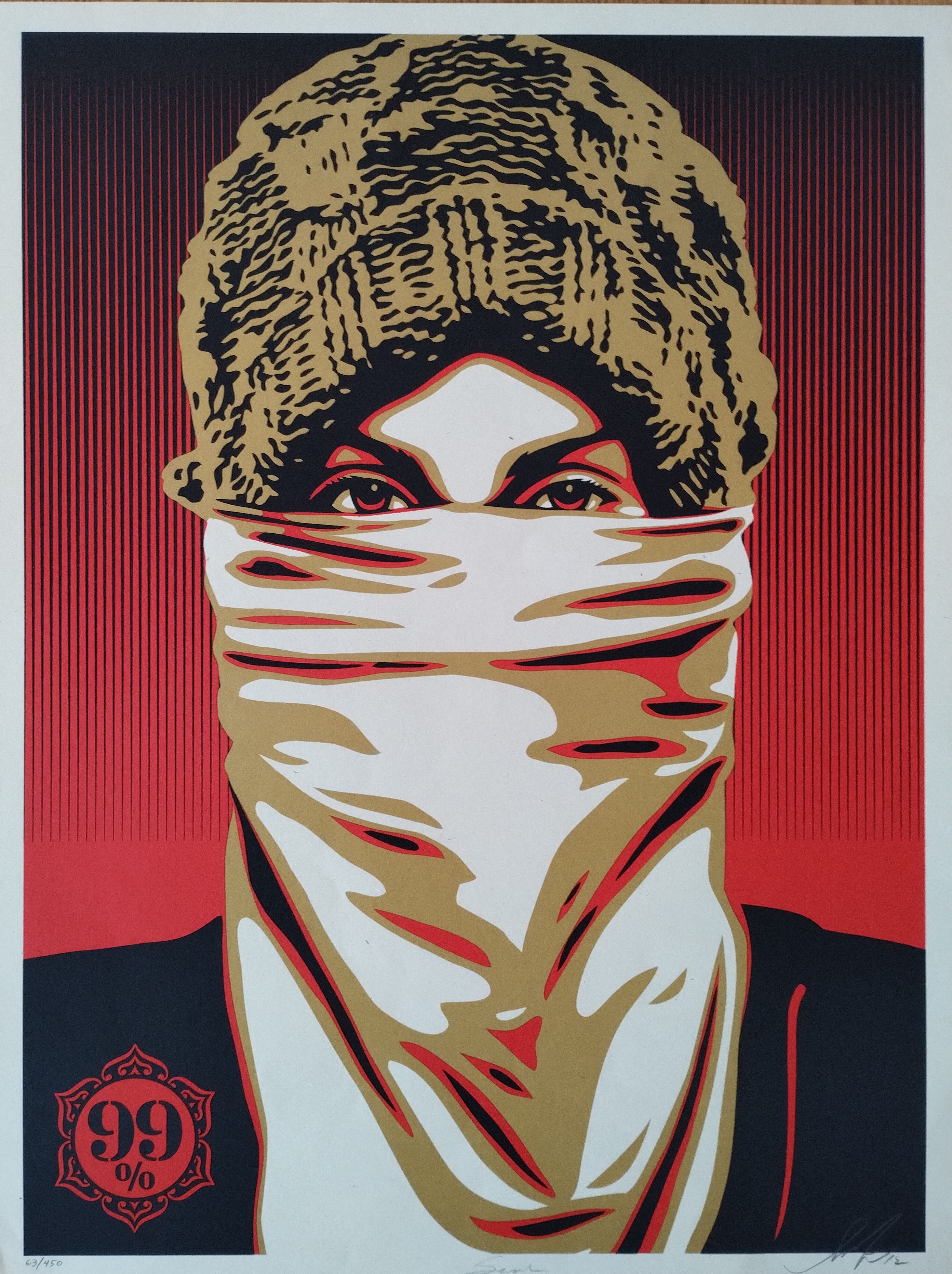 Shepard Fairey (Obey), Occupy Protestor Shepard Fairey (Obey), Occupy Protestor