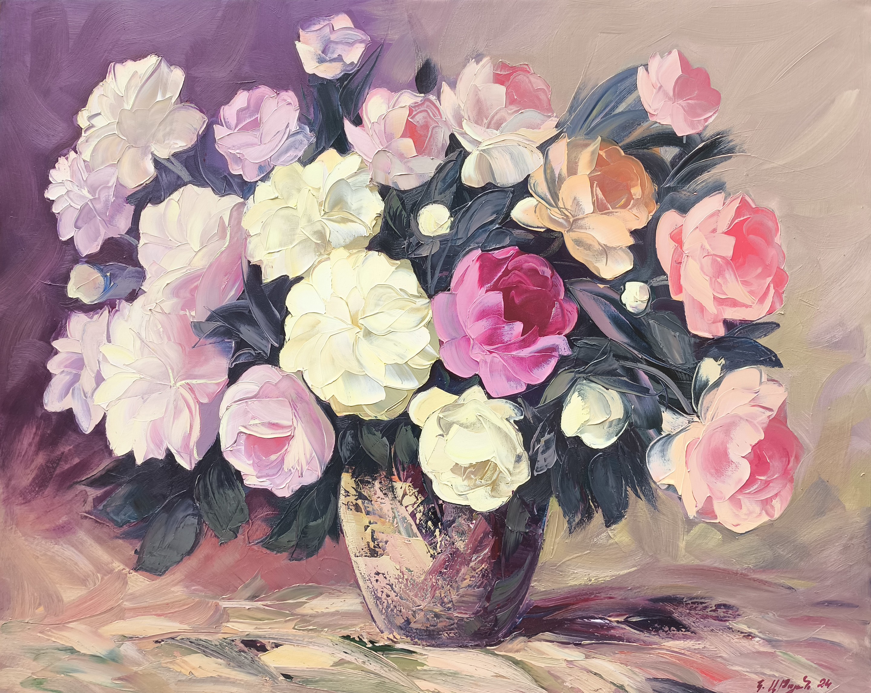 Kamo Atoyan, Whispers of Peonies Kamo Atoyan, Whispers of Peonies