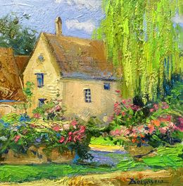 Painting, A Little Garden View, Delyafruz Bagirova