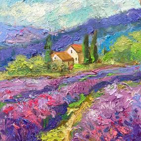 Painting, The Lavender Field, Delyafruz Bagirova