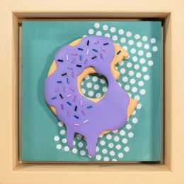 Escultura, Sweet Delight: Pop Art for Donut Lovers - 3D wall art pop art fun decor colorful home decor donut art kitchen art playful artwork sweet treat art quirky art vibrant colors food-inspired art wall sculpture, Victo