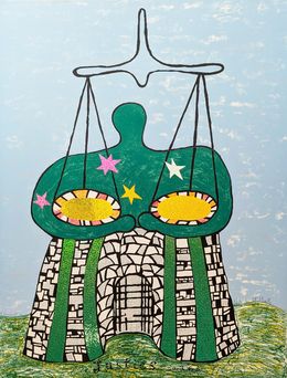 Drucke, La Justice, Carte Tarot n8, Niki de Saint Phalle